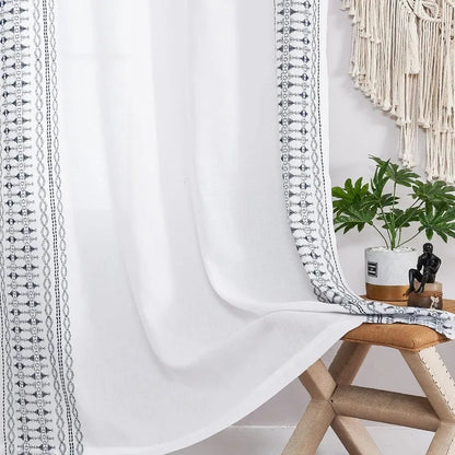 Linen Window Curtains for Living Room / Bedroom