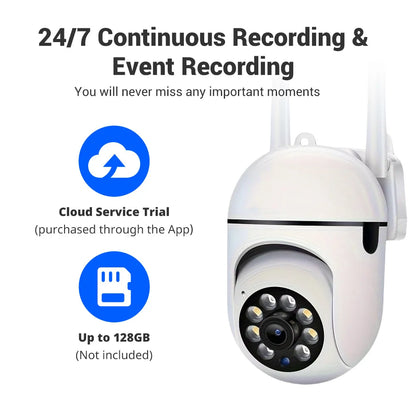2PC Ease Life APP Wireless 1080P HD Indoor/Outdoor WiFi Security Camera