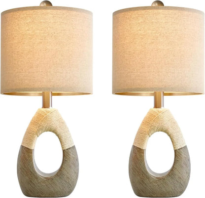 Set of 2 Rustic 19” Table Lamps