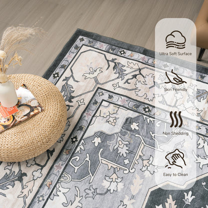 Washable Low-Pile Area Rug