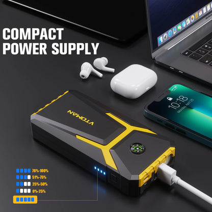 Pro Car Jump Starter/Battery Charger - 2000A Power Bank