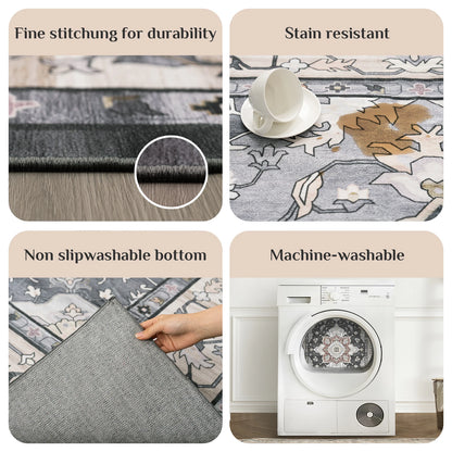 Washable Low-Pile Area Rug