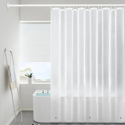 Transparent Waterproof Shower Curtain Liner with Hooks