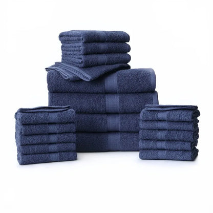 18-Piece 100% Cotton Towel Set