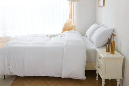3 Piece Bedding Set with 1 Duvet Cover and 2 Pillow Shams