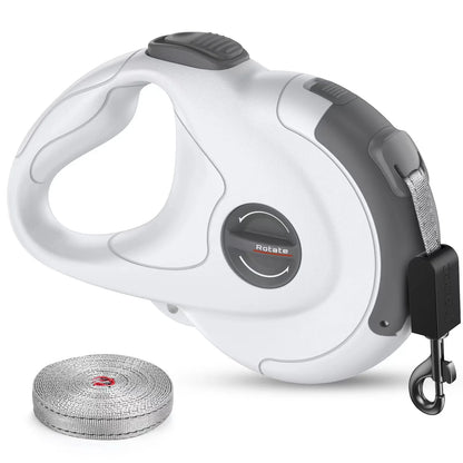 Retractable,  Reflective Dog Leash With Reinforced Nylon Lead