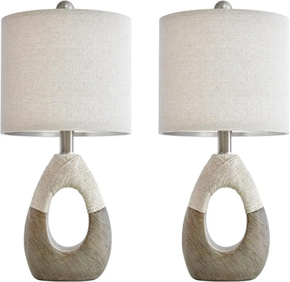 Set of 2 Rustic 19” Table Lamps