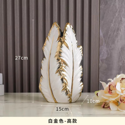 Modern Nordic Style White Ceramic Vases