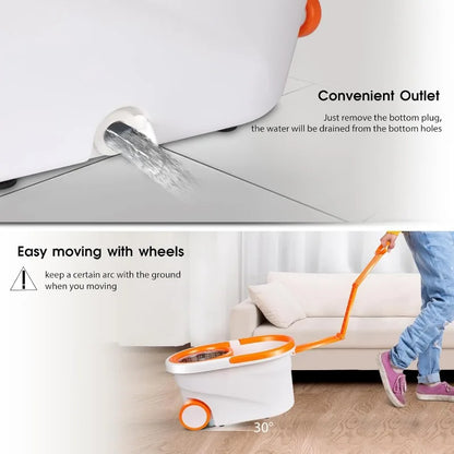 360° Spin Mop and Bucket with Wringer