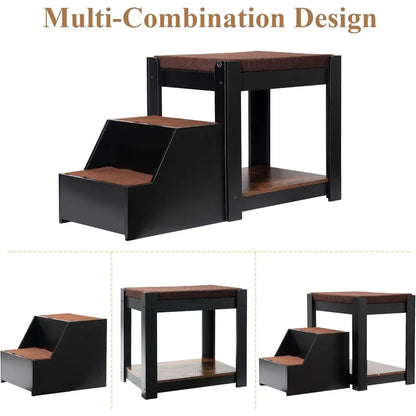 Indoor Window Seat with Non-Slip Stairs