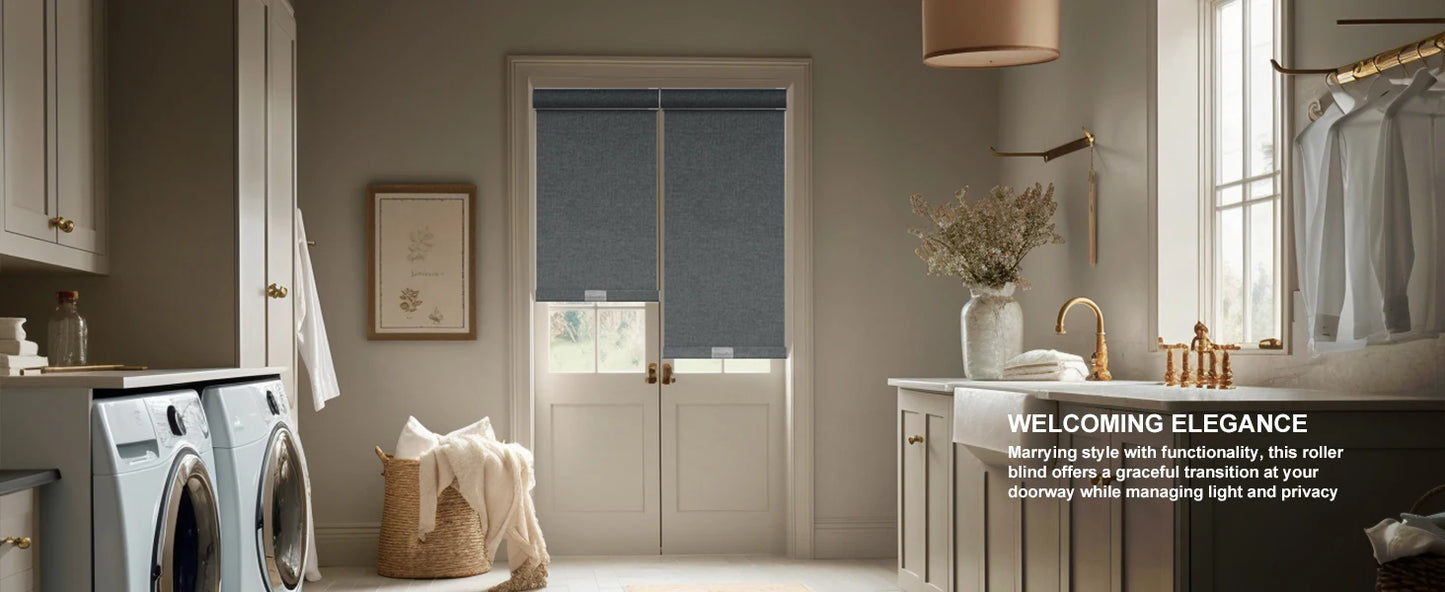 Blackout Cordless Roller Shades for Windows With Thermal Insulated Fabric