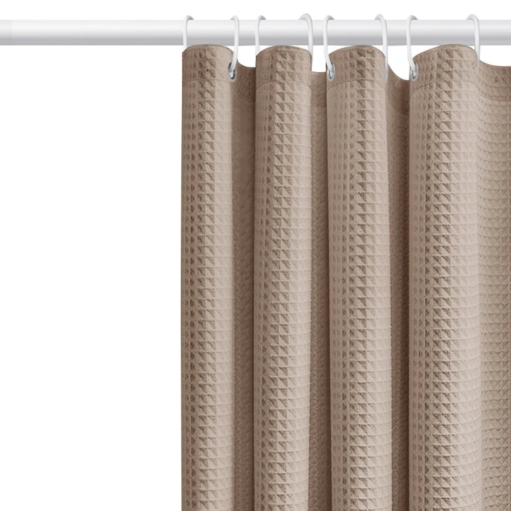 Thickened Waffle Waterproof Bathroom Shower Curtain