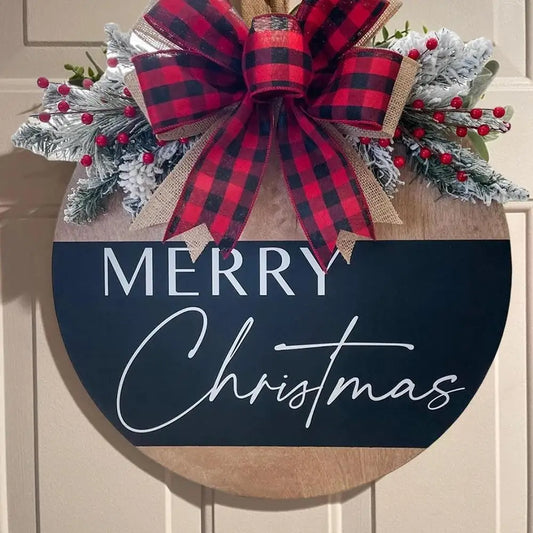 Christmas Hanging Wooden Sign