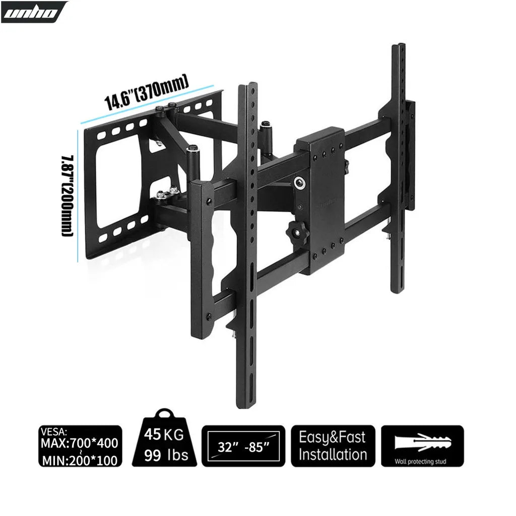 Full Motion Wall Mount TV Bracket With Dual Arms