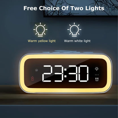 LED Large Screen Wireless Fast Charging Alarm Clock