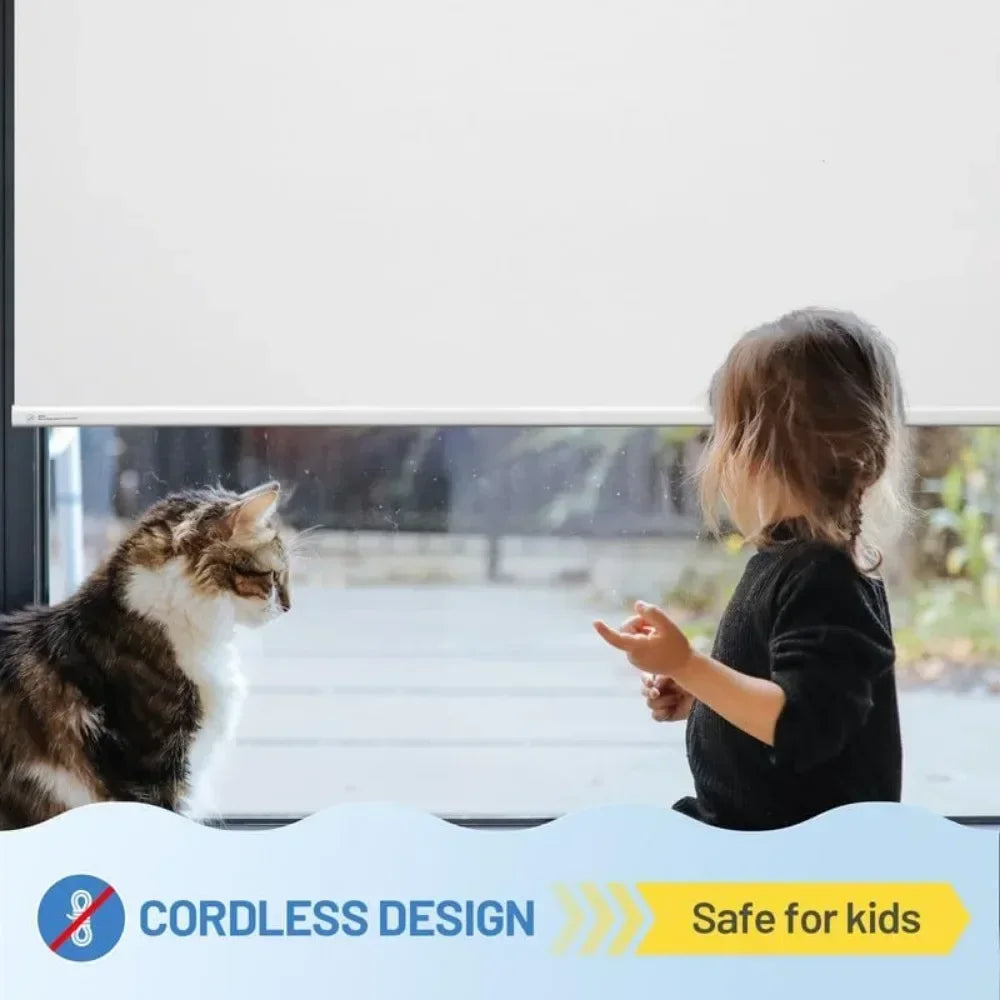 Motorized (Solar Panels) Smart Electric Blinds with Remote