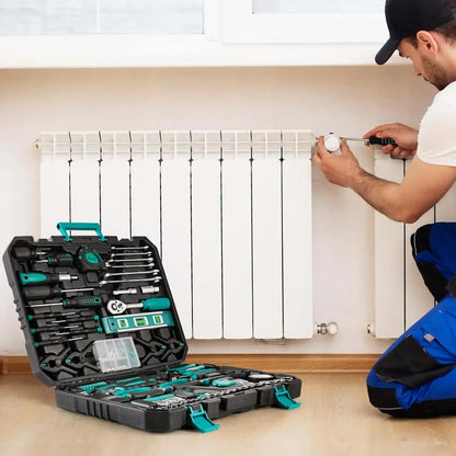 198 Piece Tool Box For Home And Car Repairs