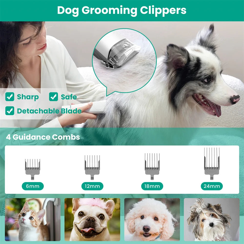 Professional Pet Grooming Kit & Vacuum