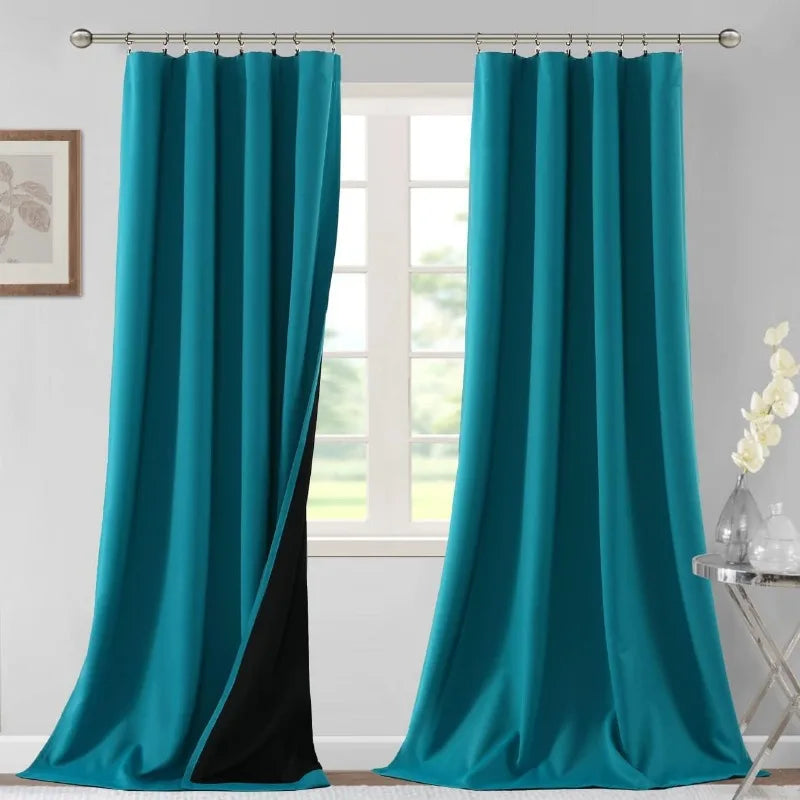 84" Long Thermal Insulated 100% Blackout Curtains