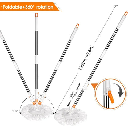 360° Spin Mop and Bucket with Wringer