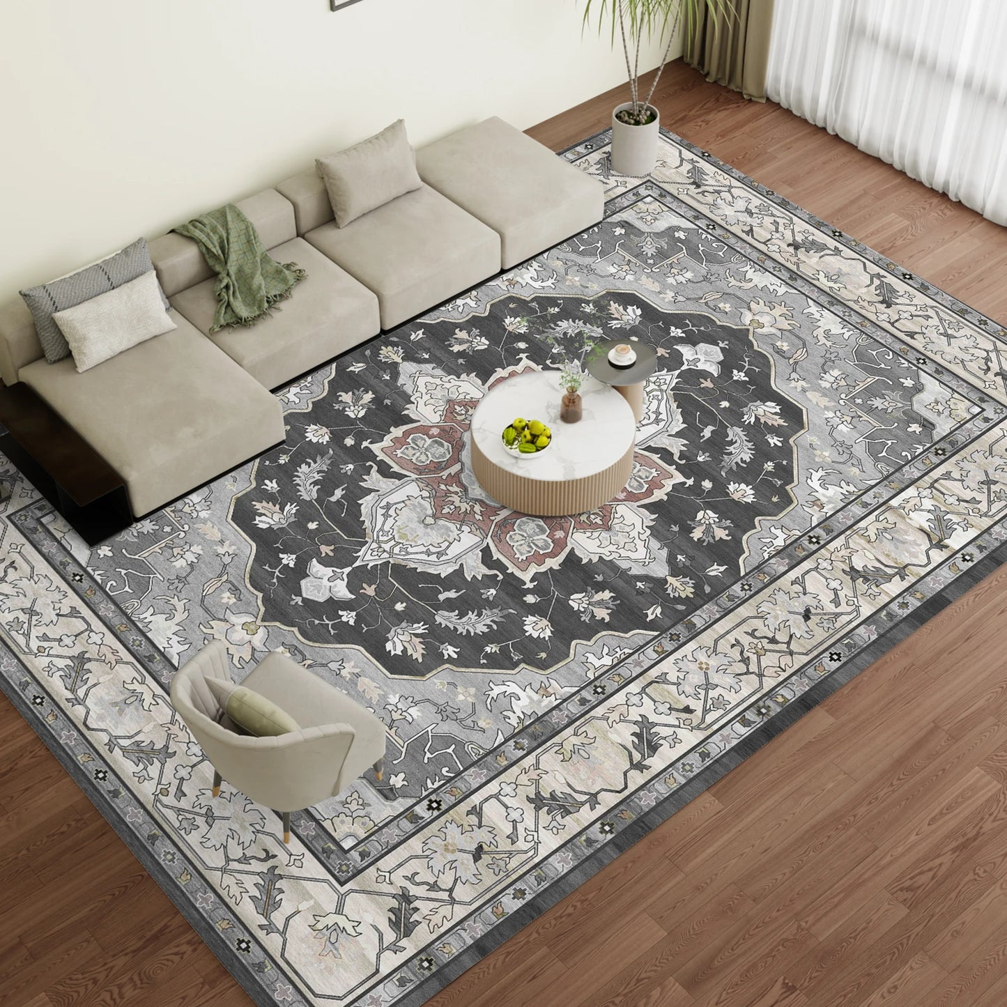 Washable Low-Pile Area Rug