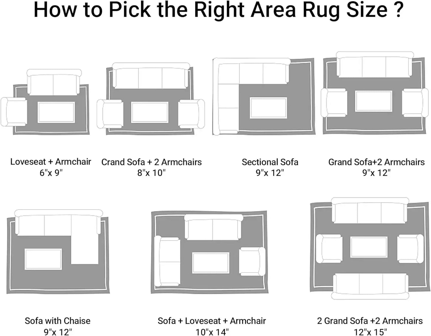 Shaggy Plush Area Rug 10x14 Feet