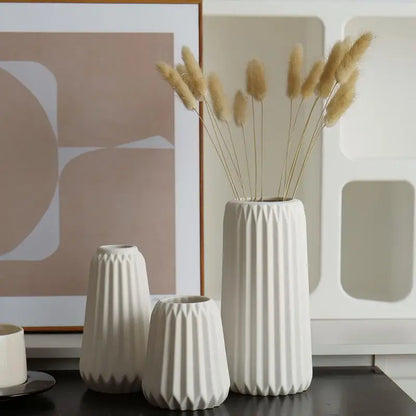 3 PCS Floral Ceramic Vase Set Creative Vase Set