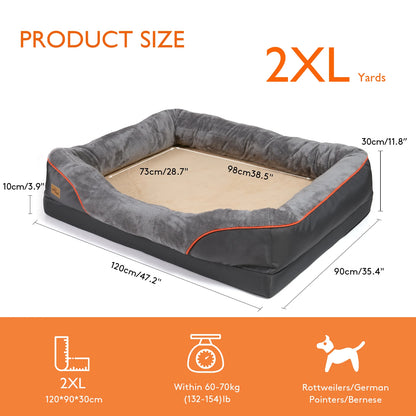 Super Soft Orthopedic Foam Pet Bed with Removable Cover