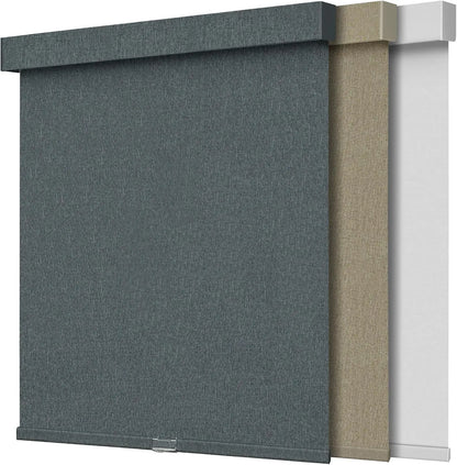 Blackout Artificial Linen Cordless Roller Shades for Indoor Windows