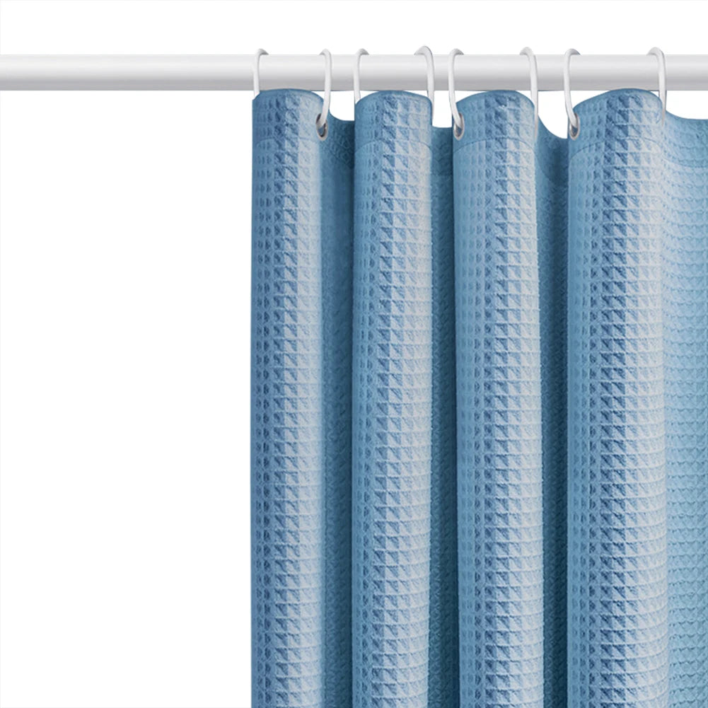 Thickened Waffle Waterproof Bathroom Shower Curtain