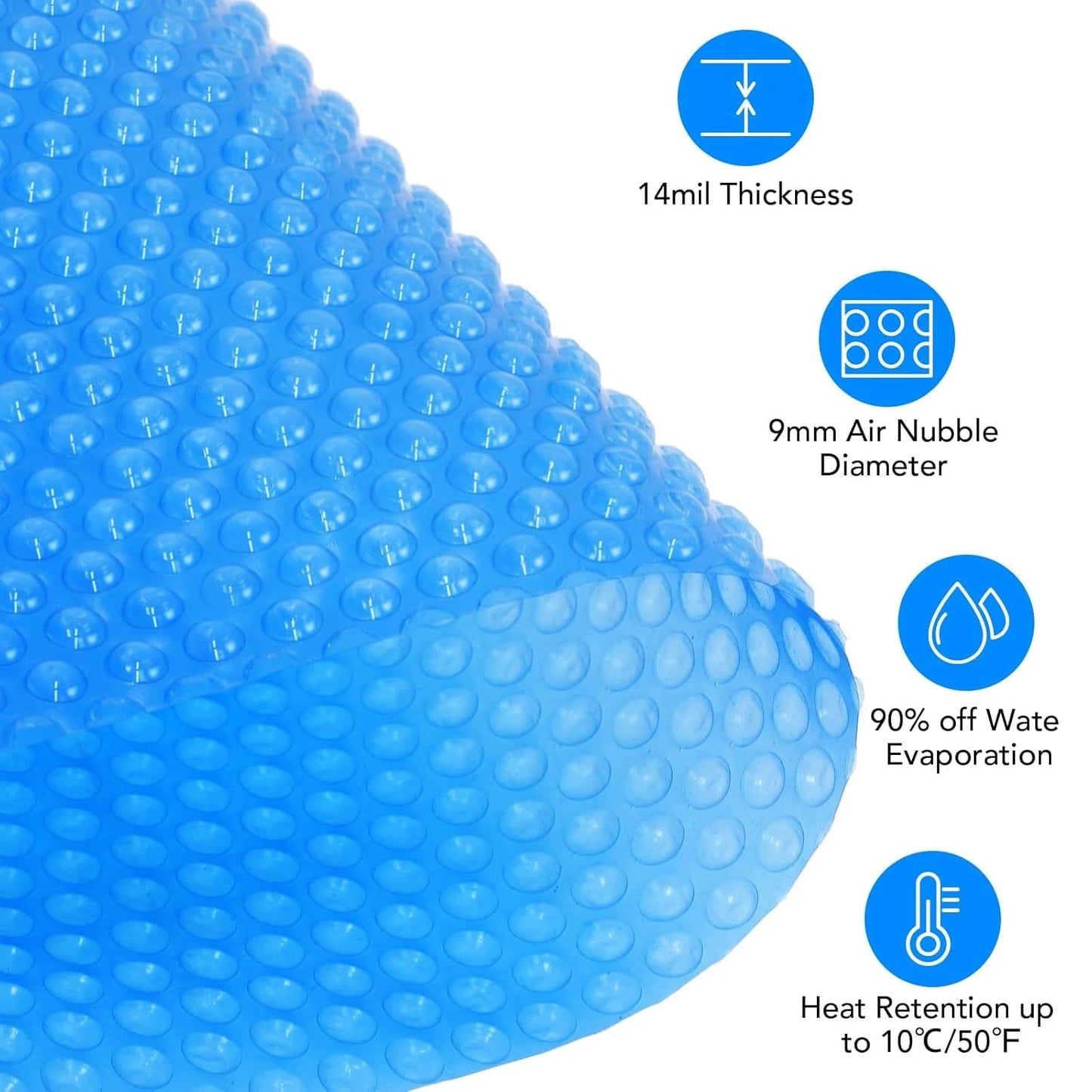 16 x 32 ft Rectangle Solar Pool Cover