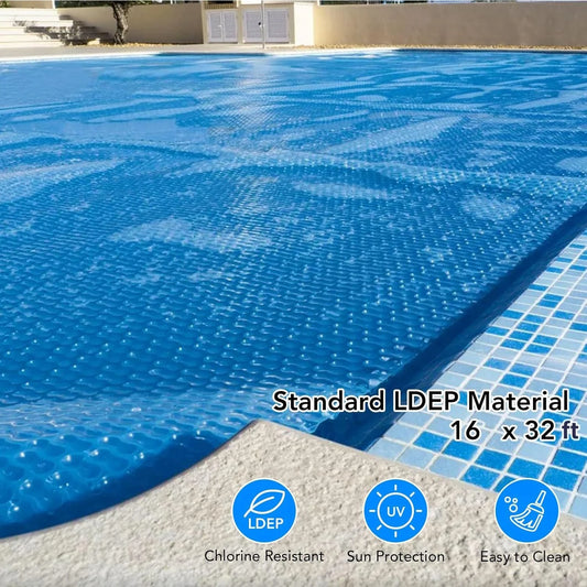 16 x 32 ft Rectangle Solar Pool Cover