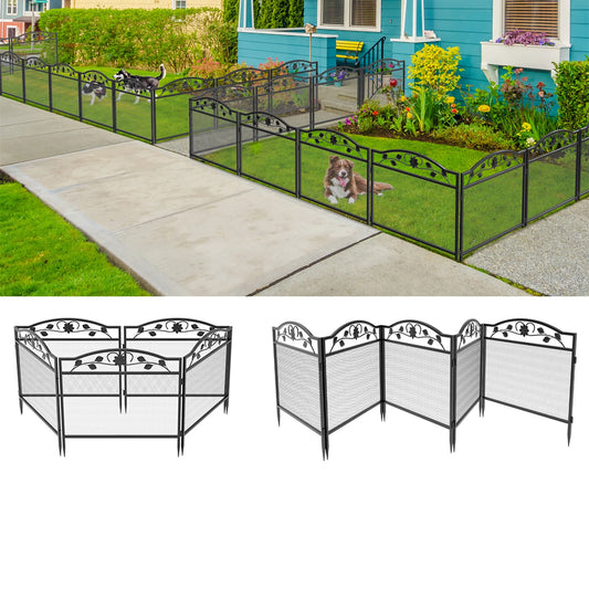 5 PCS Decorative Iron Garden Fence