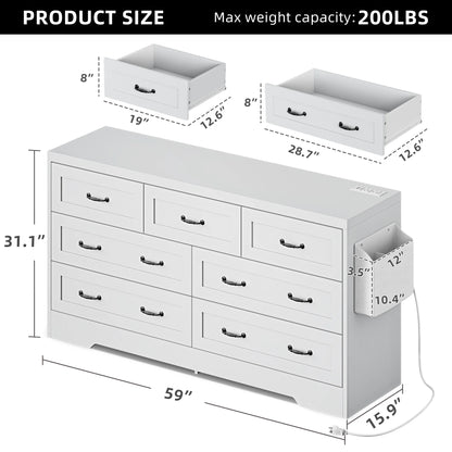 7 Drawers Dresser