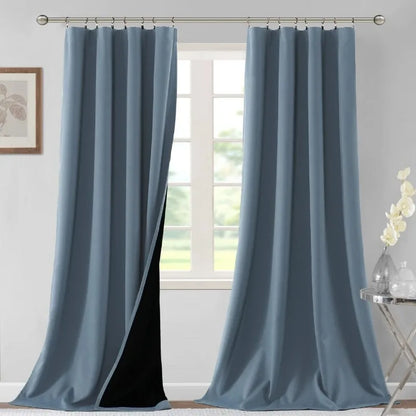 84" Long Thermal Insulated 100% Blackout Curtains