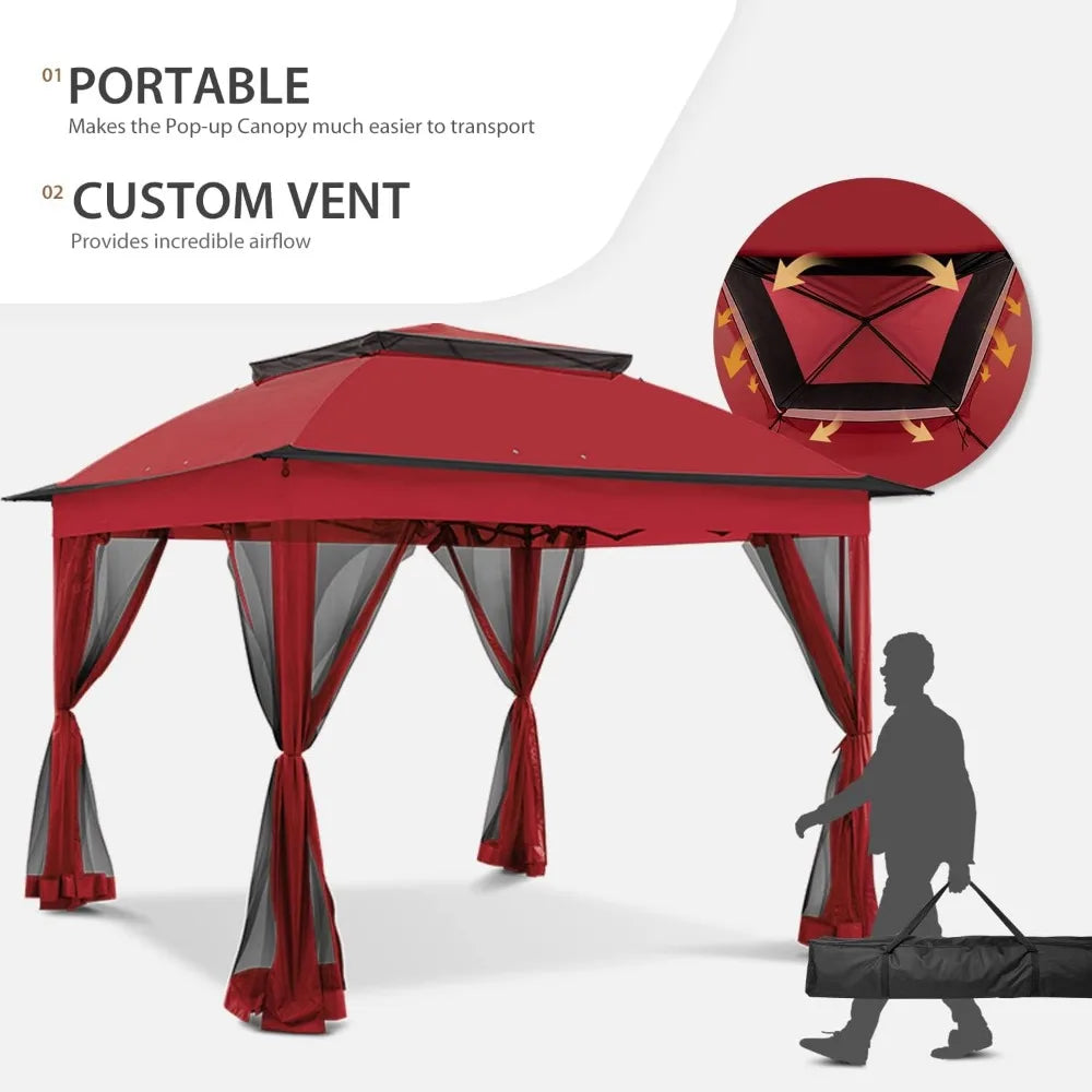 11'x11' Pop-Up Gazebo with Mosquito Netting