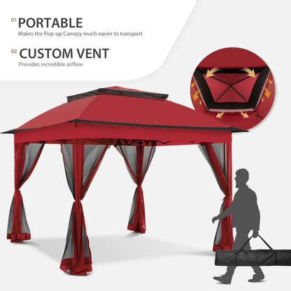 11'x11' Pop-Up Gazebo with Mosquito Netting