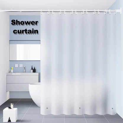 Transparent Waterproof Shower Curtain Liner with Hooks