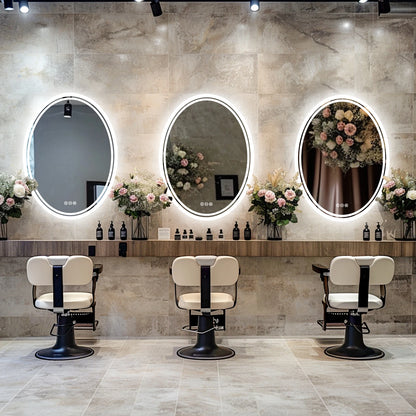 Wall Mounted Backlit Round Vanity Mirror