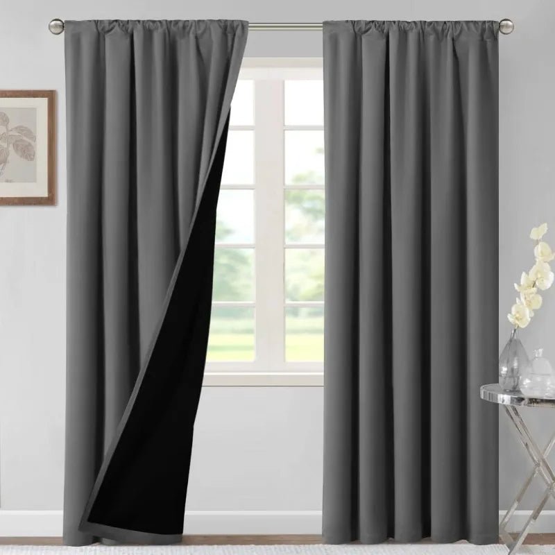 84" Long Thermal Insulated 100% Blackout Curtains