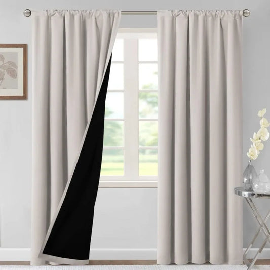 84" Long Thermal Insulated 100% Blackout Curtains