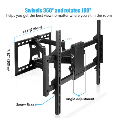 Full Motion Wall Mount TV Bracket With Dual Arms