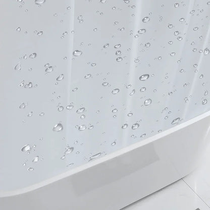 Transparent Waterproof Shower Curtain Liner with Hooks