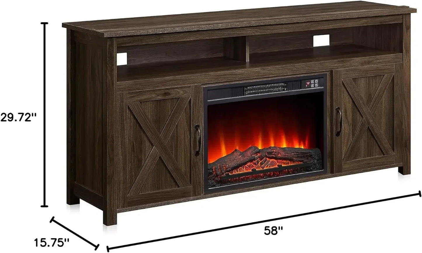 Fireplace TV Stand for TVs up to 65 Inches