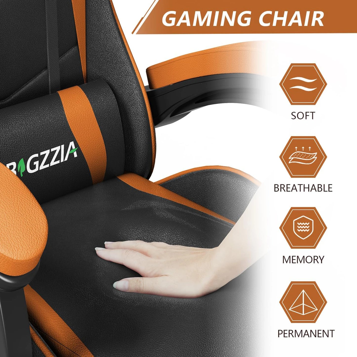 Ergonomic Gaming/Office Chair with Headrest and Lumbar Support