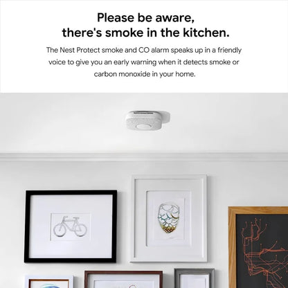 Nest Protect Battery Operated Smoke and Carbon Monoxide Detector