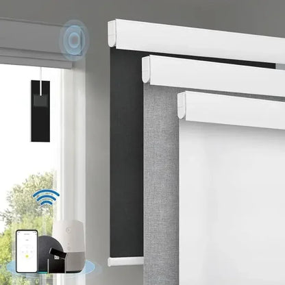 Motorized (Solar Panels) Smart Electric Blinds with Remote
