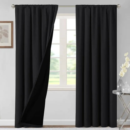 84" Long Thermal Insulated 100% Blackout Curtains