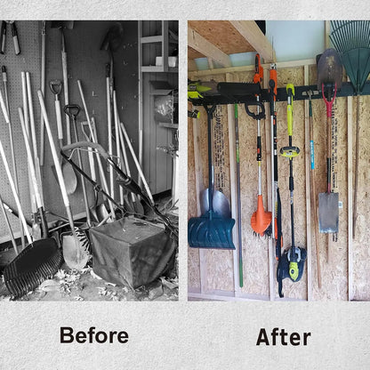 96" Garage  Wall Mount Organizer with 12 Hooks