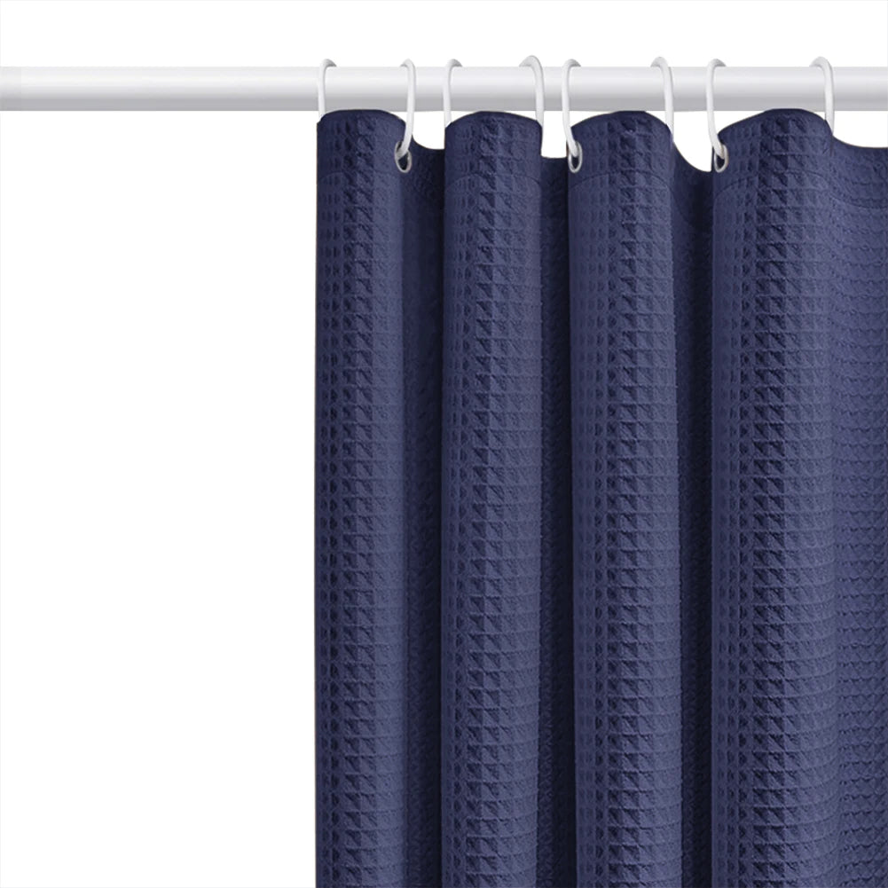 Thickened Waffle Waterproof Bathroom Shower Curtain